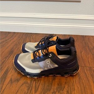On CloudVista Running Swiss Sneakers Shoes Cloud Cushion Navy Gray Womens Size 7